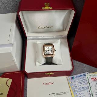 까르띠에 산토스 뒤몽 로즈골드 엑스트라라지46.6mm