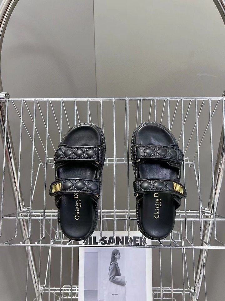 디올-블랙-퀼트-까나쥬-뮬-슬리퍼-명품 레플리카 미러 SA급