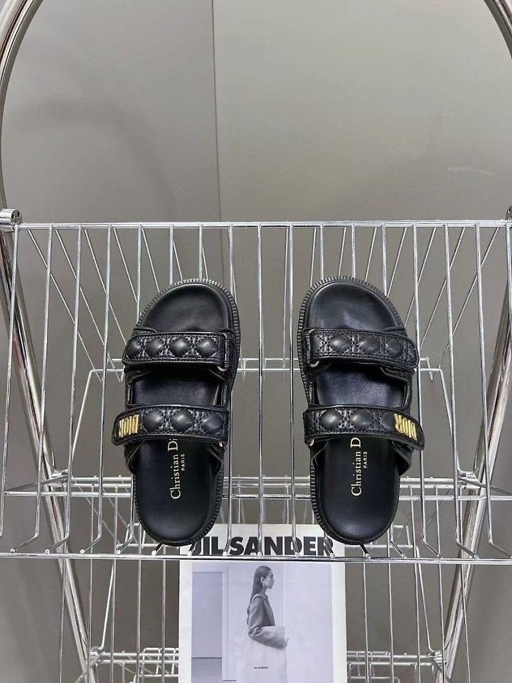 디올-블랙-퀼트-까나쥬-뮬-슬리퍼-명품 레플리카 미러 SA급